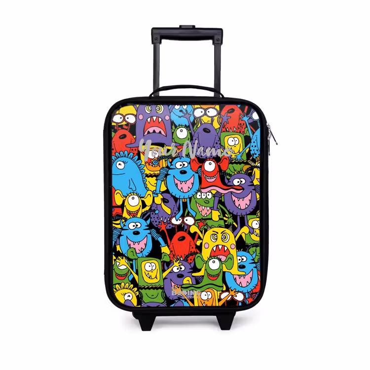 Children's suitcase - Monsters with Bright Colors — 1