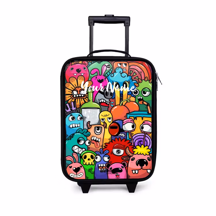 Children's suitcase - Popping colored monsters — 1