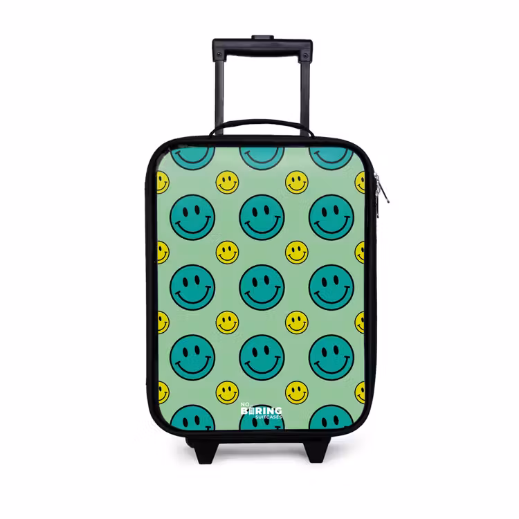 Children's suitcase - All smiles green — 1