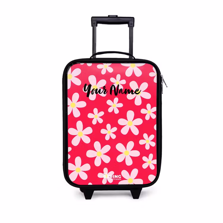 Children's suitcase - Daisy mania hotpink — 1