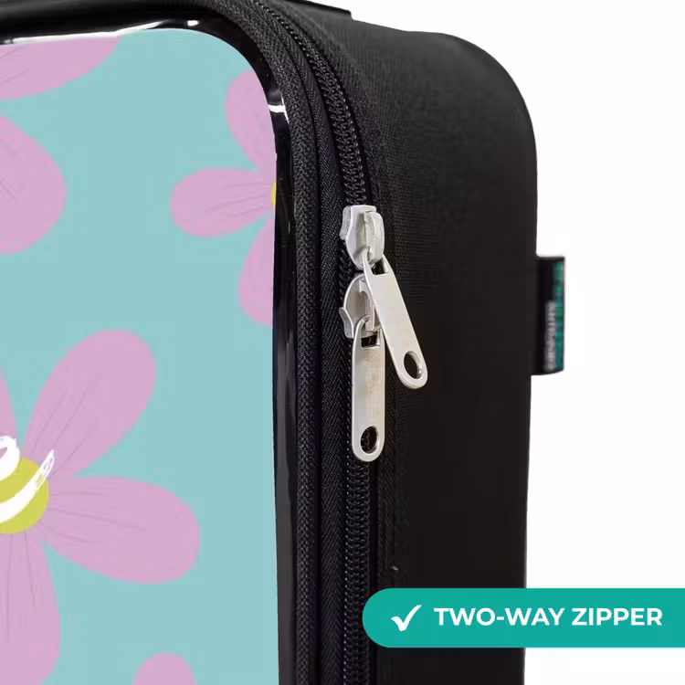 Children's suitcase - Daisy mania mint — 5