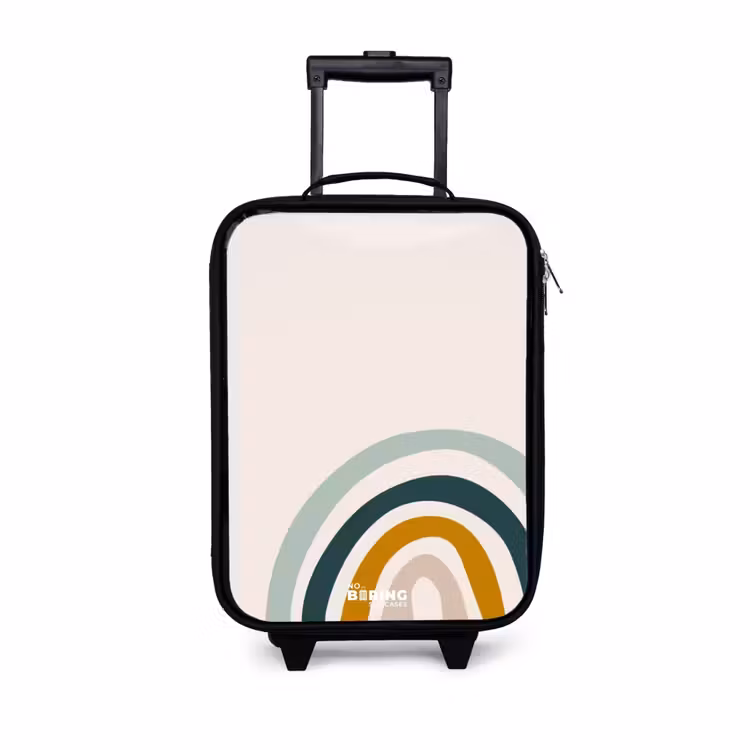 Children's suitcase - Raw rainbow aqua — 1