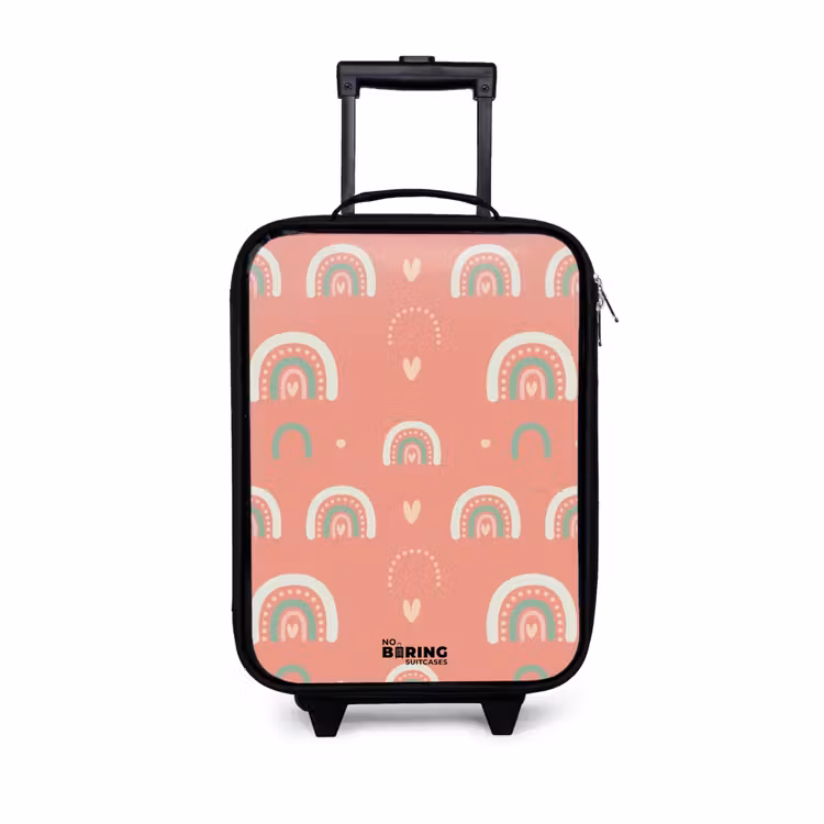 Children's suitcase - Coral color arcs — 1