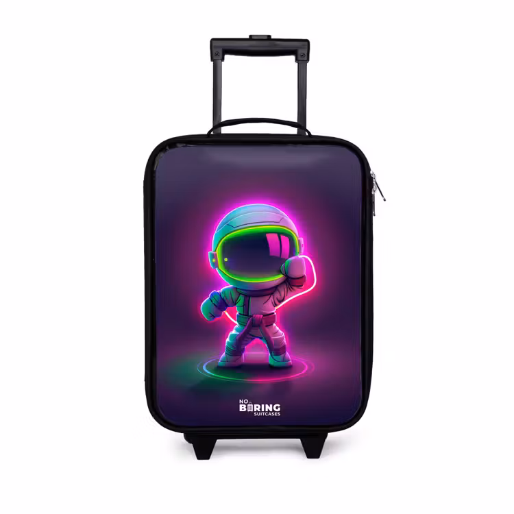 Children's suitcase - Space karate neon — 1