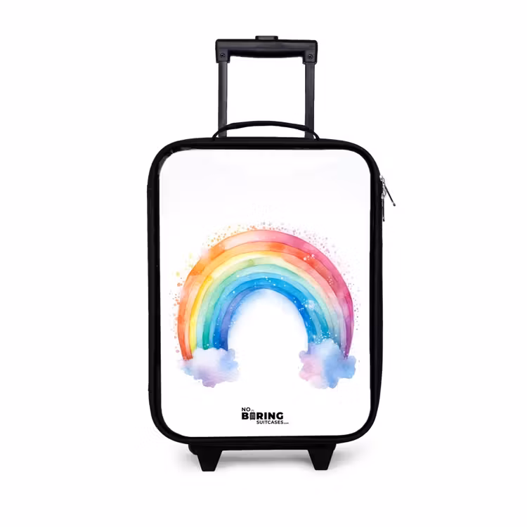 Children's suitcase - Watercolor rainbow — 1