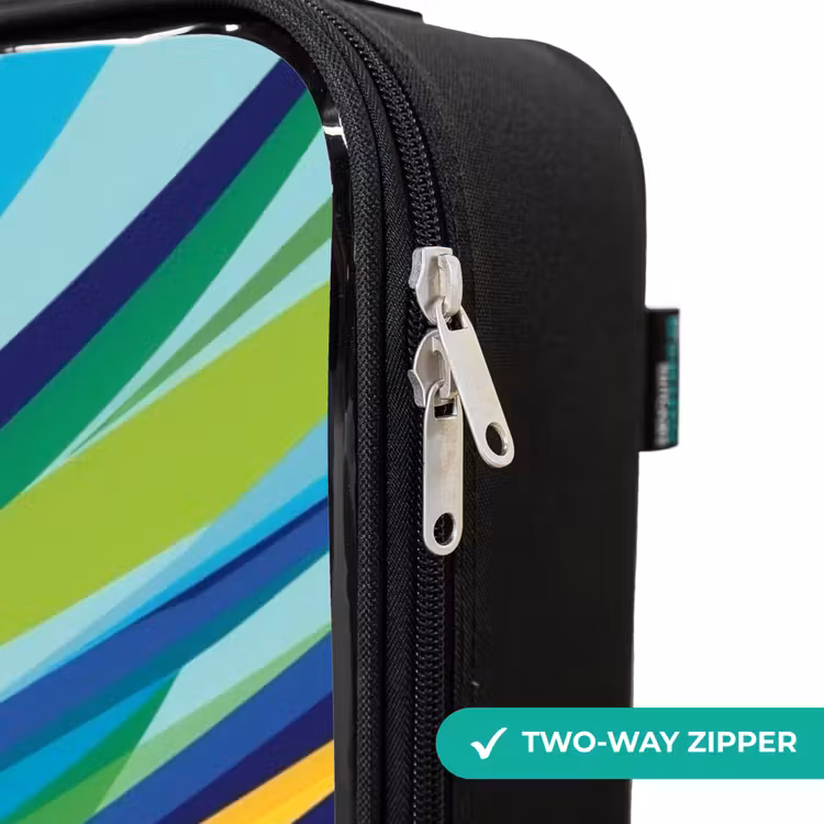 Children's suitcase - Race car on striped background — 5