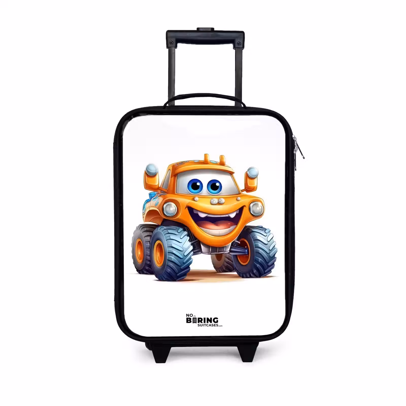 Children's suitcase - Orange monster truck smiling — 1