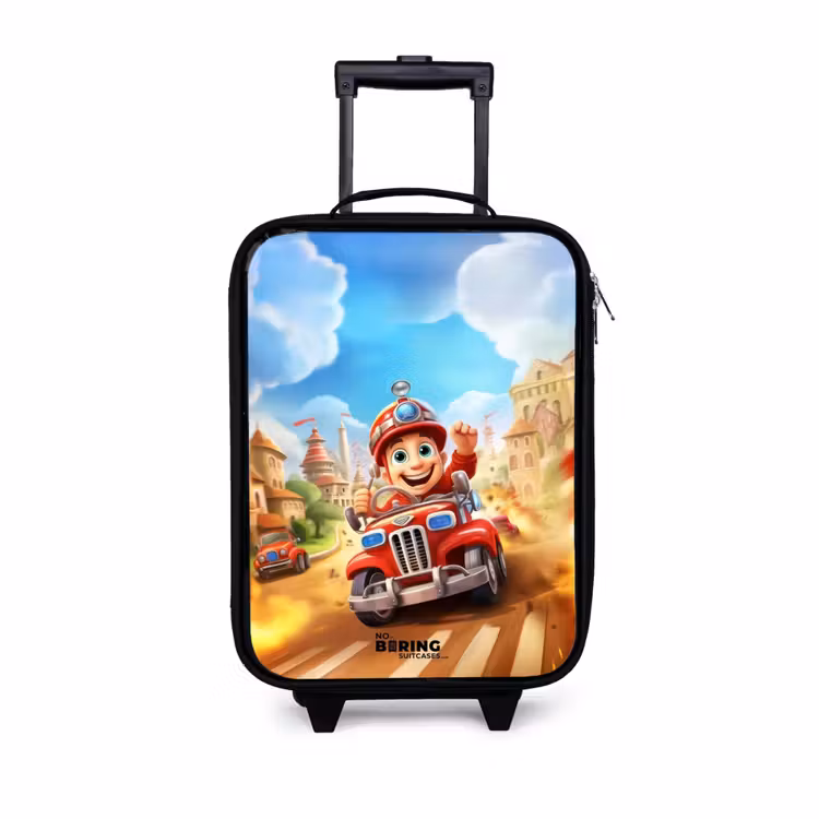 Children's suitcase - Fire truck through town — 1