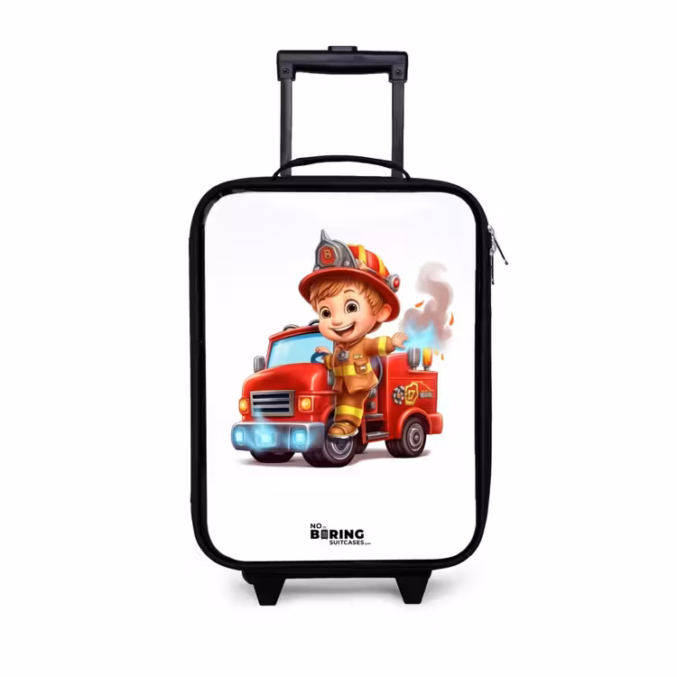 Children's suitcase - Fire department with fire engine — 1