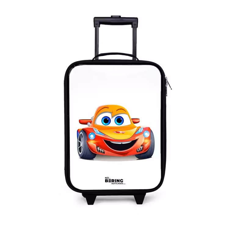 Children's suitcase - Race car with face — 1