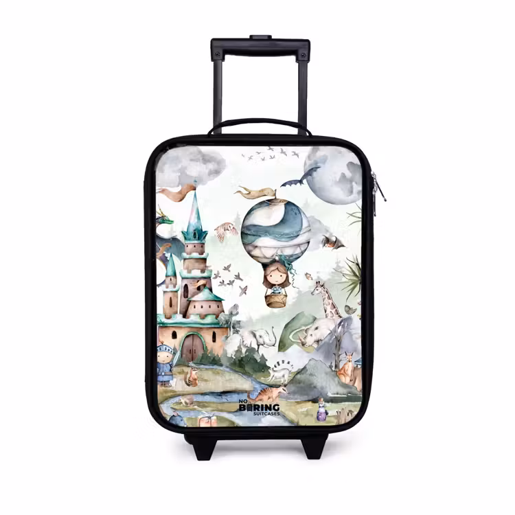Children's suitcase - Castle and hot air balloon — 1