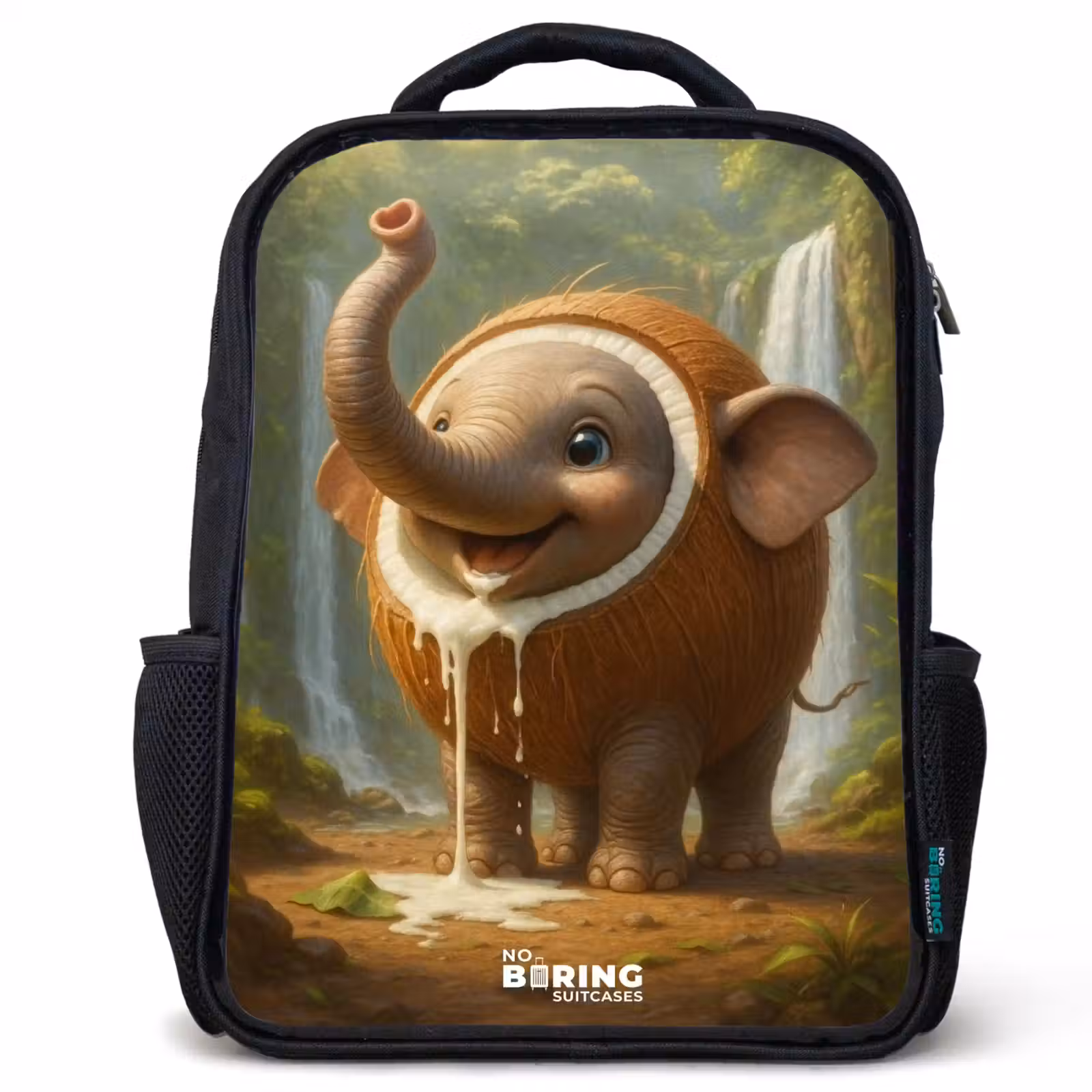 Kids backpack - Black - Coconote Elephante — 1