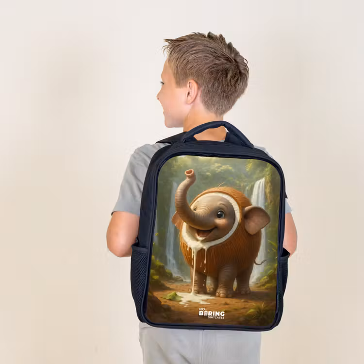 Kids backpack - Black - Coconote Elephante — 2