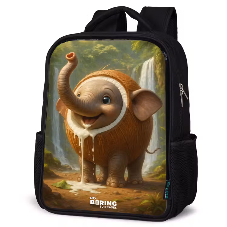 Kids backpack - Black - Coconote Elephante — 4