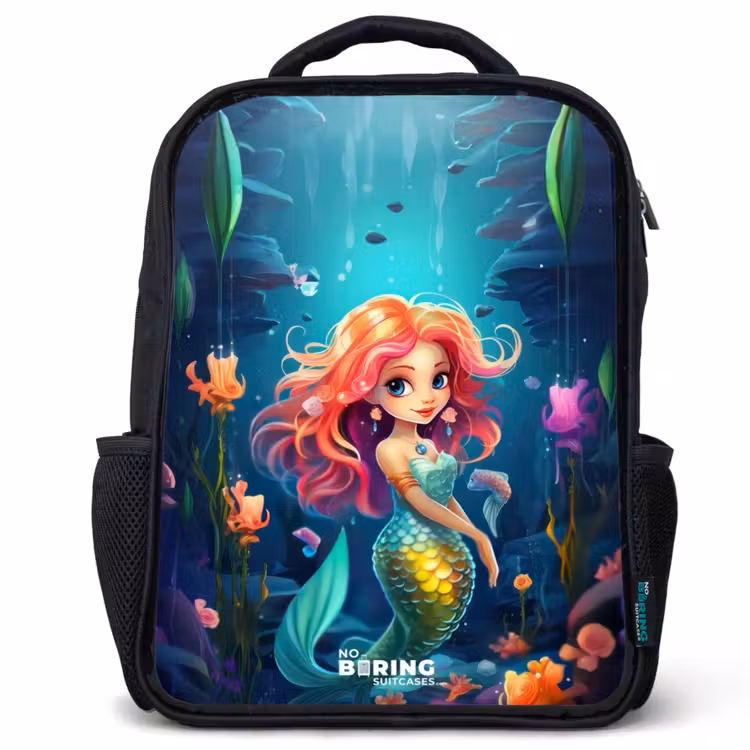 Kids backpack - Black - Coral Queen — 1