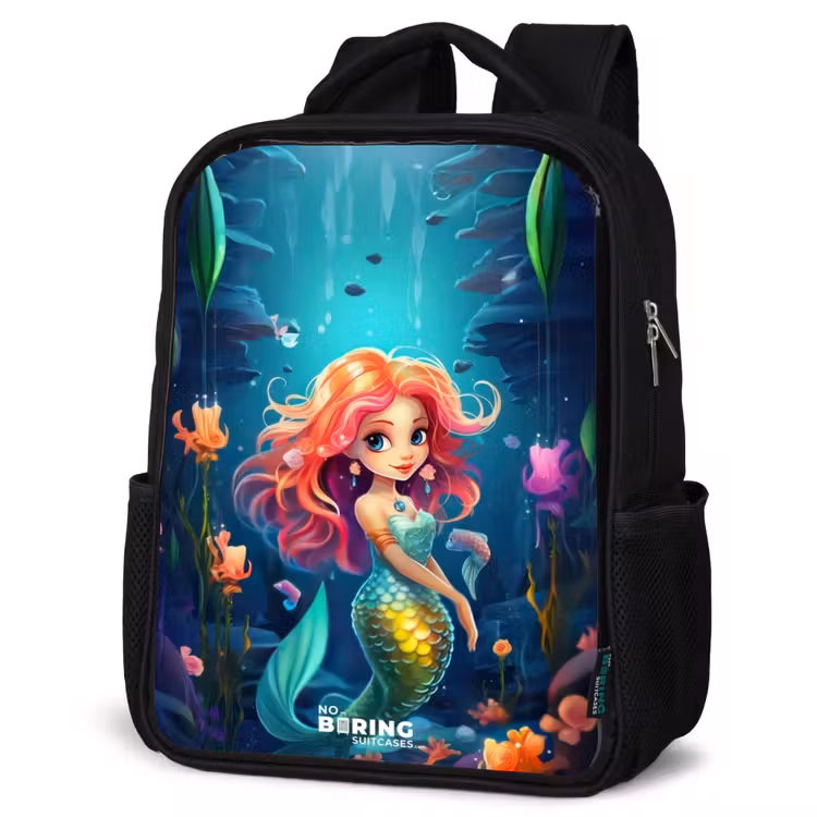 Kids backpack - Black - Coral Queen — 4