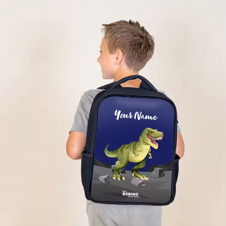 Kids backpack - Black - Tjibbe T-Rex — 2