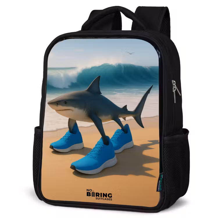 Kids backpack - Black - Tralalero tralala — 4