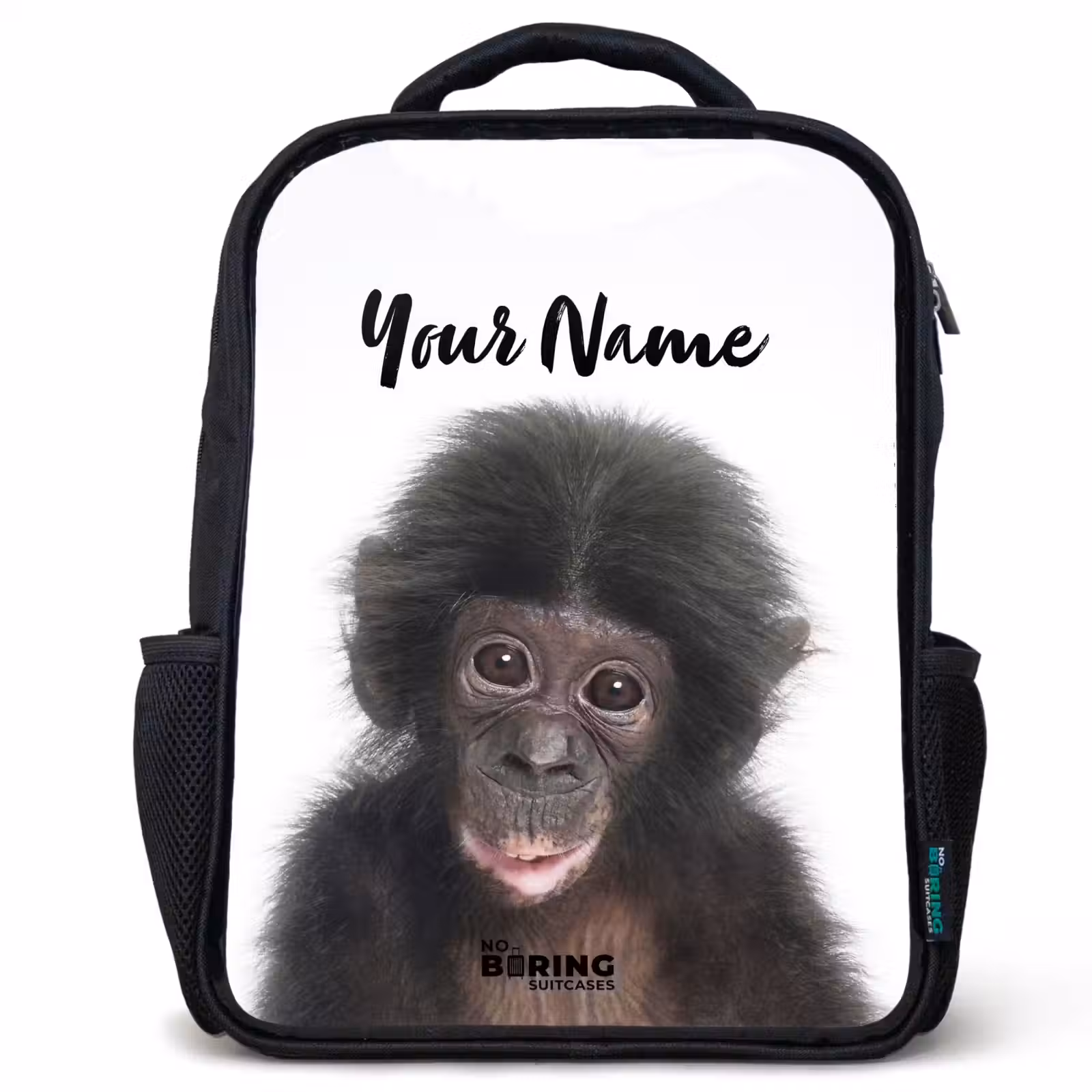 Kids backpack - Black - Charlie Chimp — 1