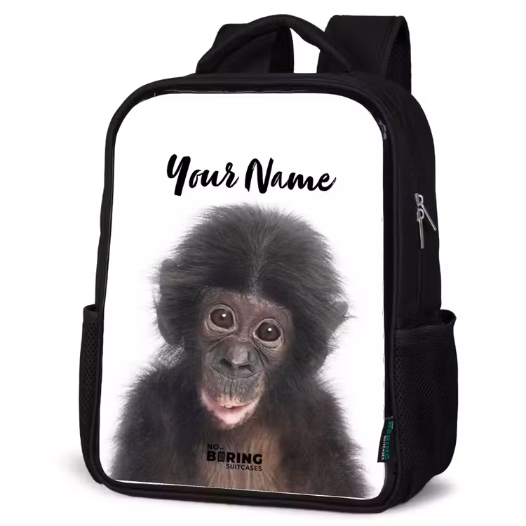 Kids backpack - Black - Charlie Chimp — 4