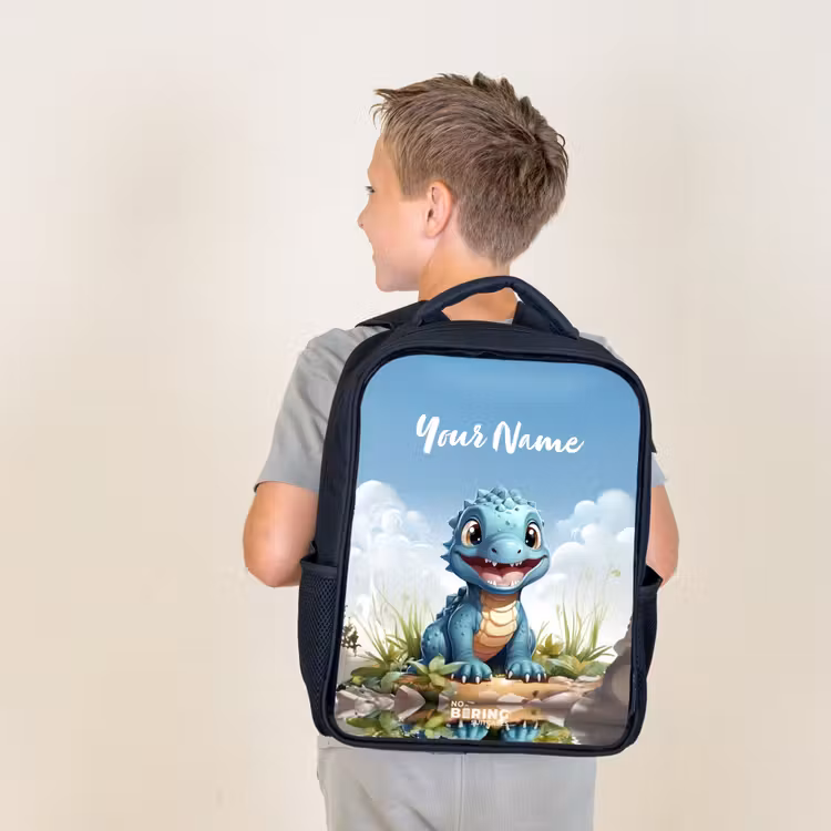 Kids backpack - Black - Darius Dino — 2