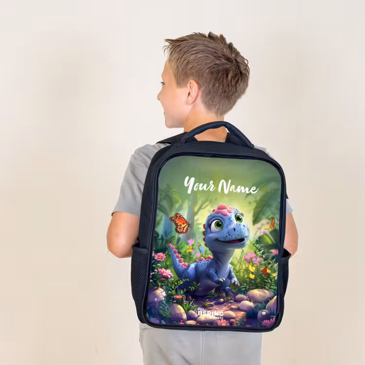 Kids backpack - Black - Donny Dino — 2