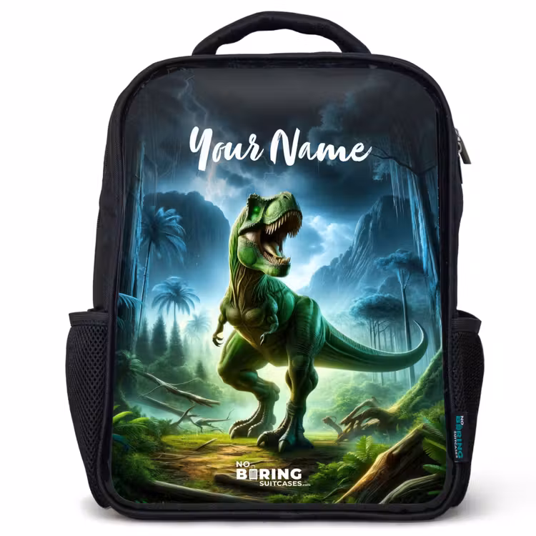 Kids backpack - Black - Junglosaurus — 1