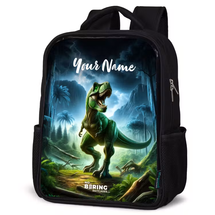 Kids backpack - Black - Junglosaurus — 4