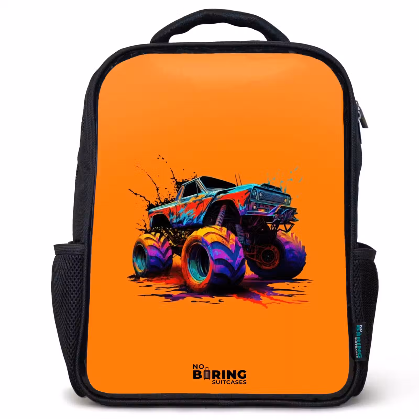Kids backpack - Black - Rainbow Wheels — 1