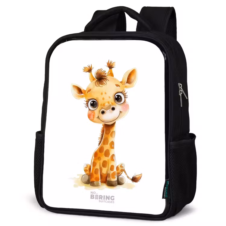 Kids backpack - Black - Baby giraffe — 4