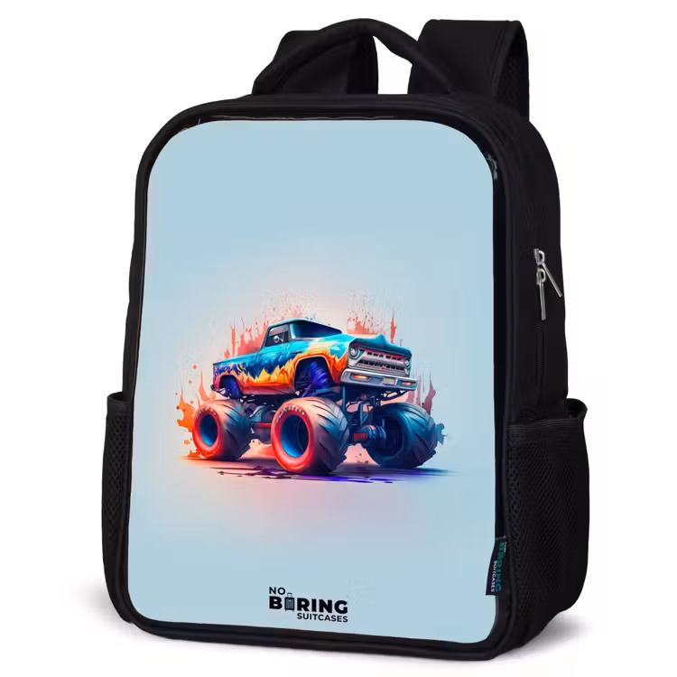 Kids backpack - Black - Fierce Wheels — 4