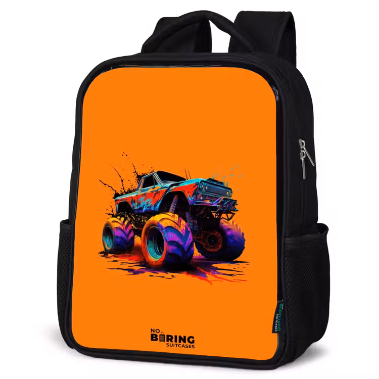 Kids backpack - Black - Rainbow Wheels — 4