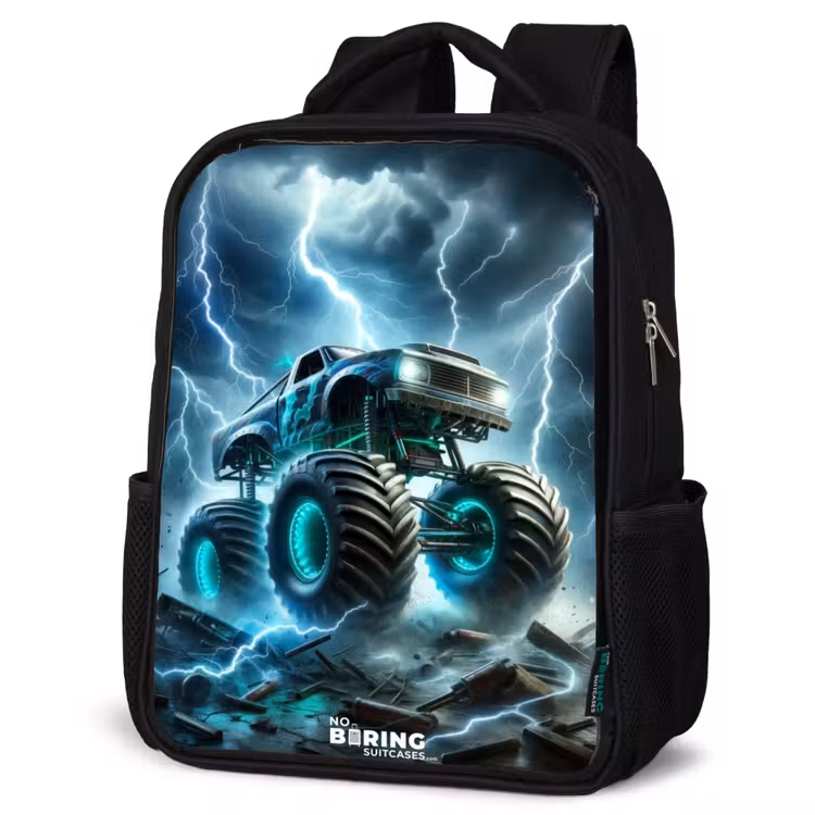Kids backpack - Black - Thunder Wheels — 4