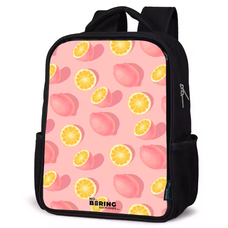 Kids backpack - Black - Pink limoncello — 4