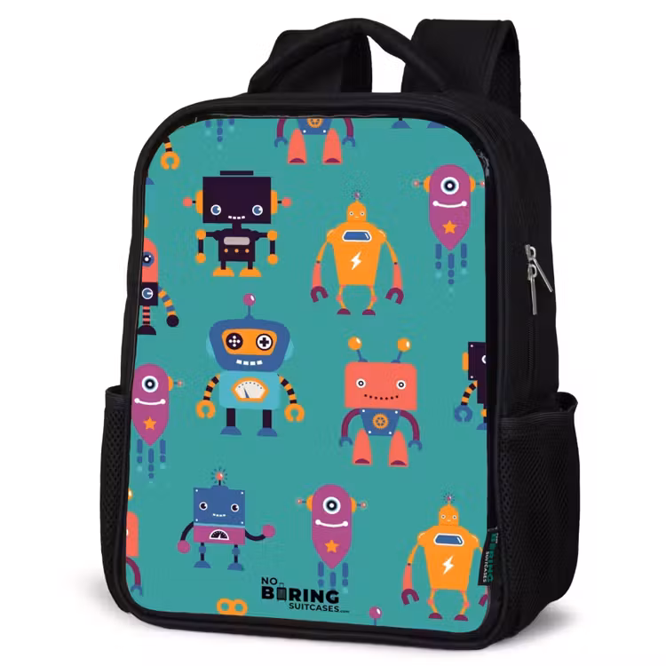 Kids backpack - Black - Robo rave — 4