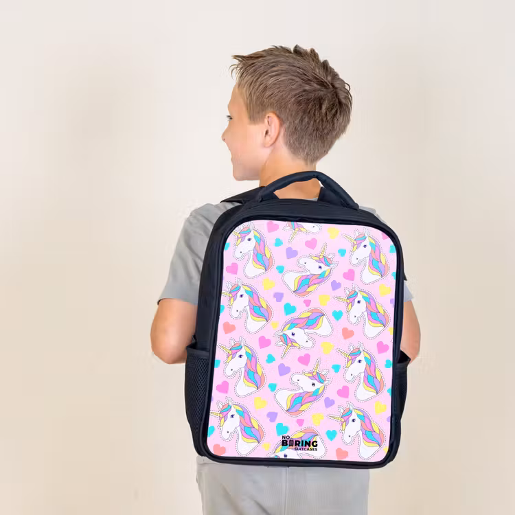 Kids backpack - Black - Unicorn euphoria — 2