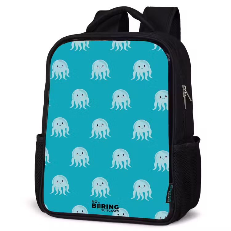 Kids backpack - Black - Cute jellyfish — 4