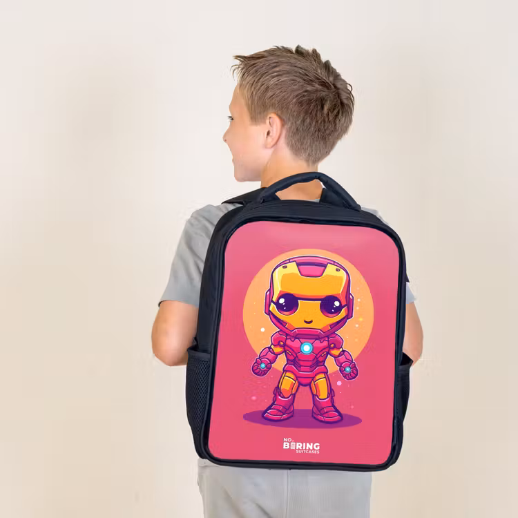 Kids backpack - Black - Pink ranger — 2