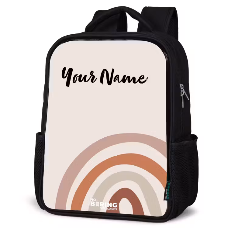 Kids backpack - Black - Raw rainbow natural — 4