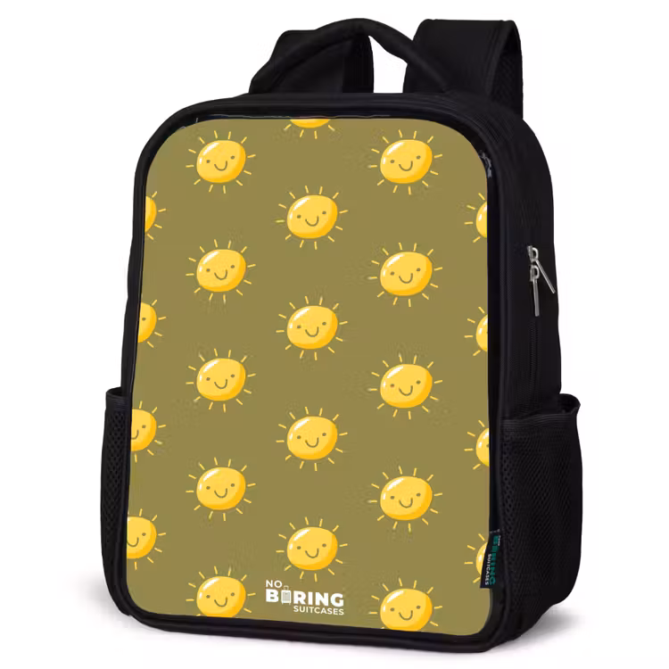 Kids backpack - Black - Sunny situation olive — 4