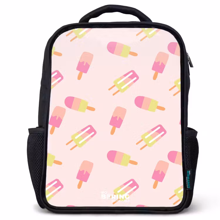 Kids backpack - Black - Swirling water ices — 1