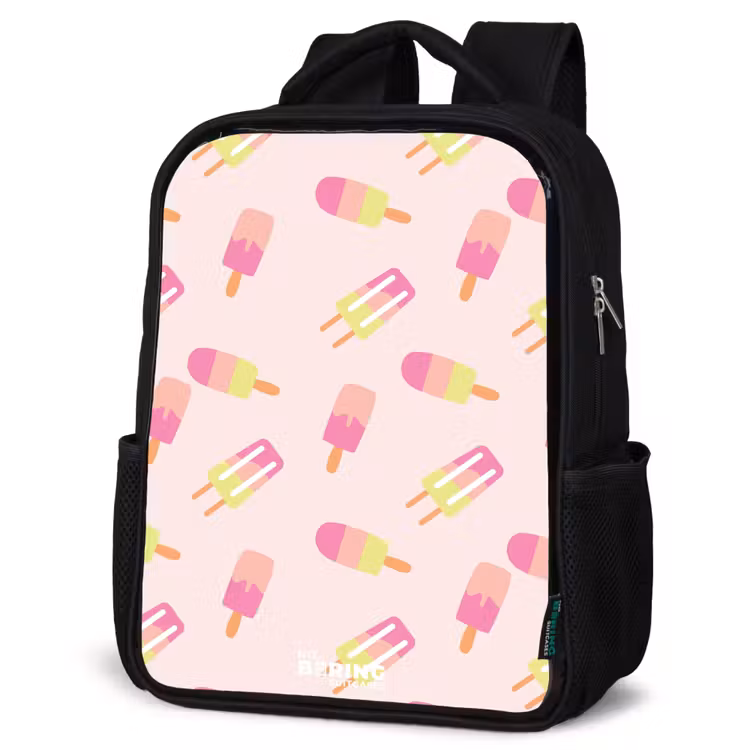 Kids backpack - Black - Swirling water ices — 4
