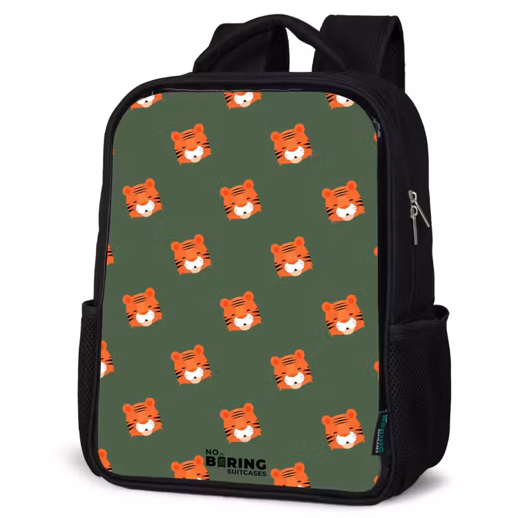 Kids backpack - Black - Tiger turbulence — 4