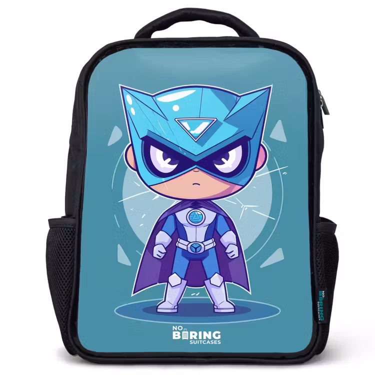 Kids backpack - Black - Turquoise tornado — 1