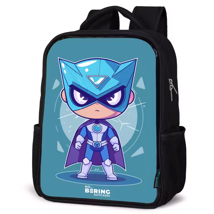 Kids backpack - Black - Turquoise tornado — 4