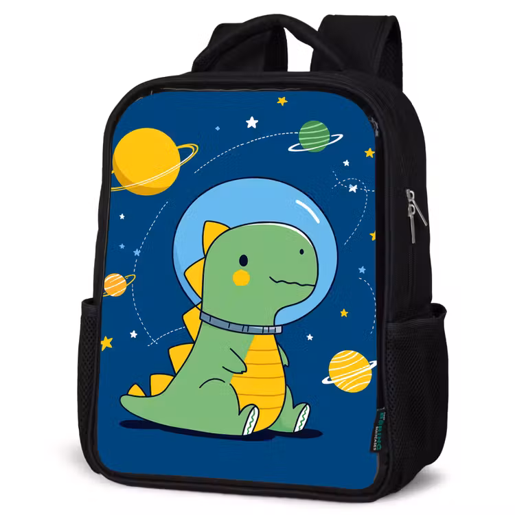 Kids backpack - Black - Dino - Space - Planets — 4