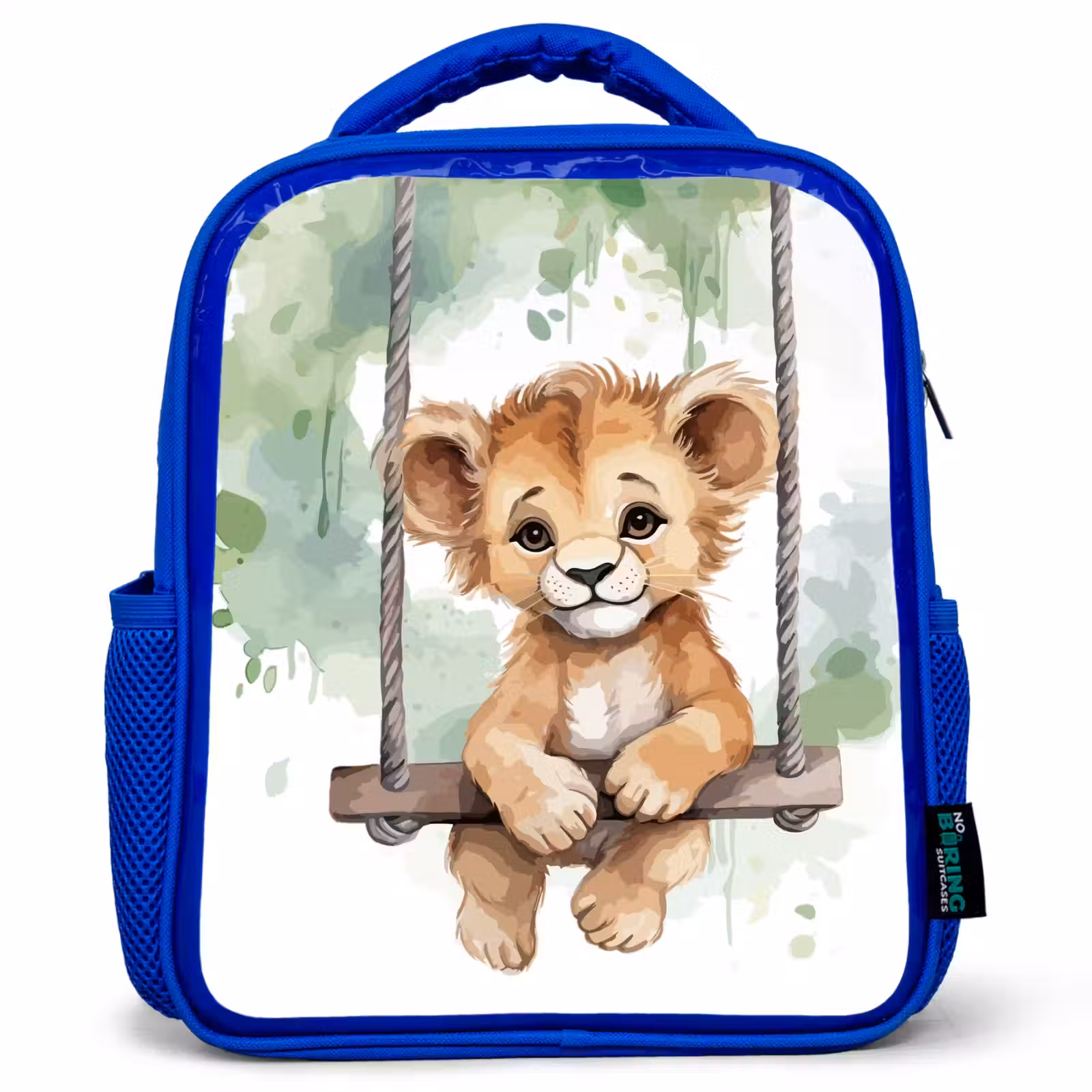 Kids backpack - Blue - Lion - Animal - Children - Jungle — 1