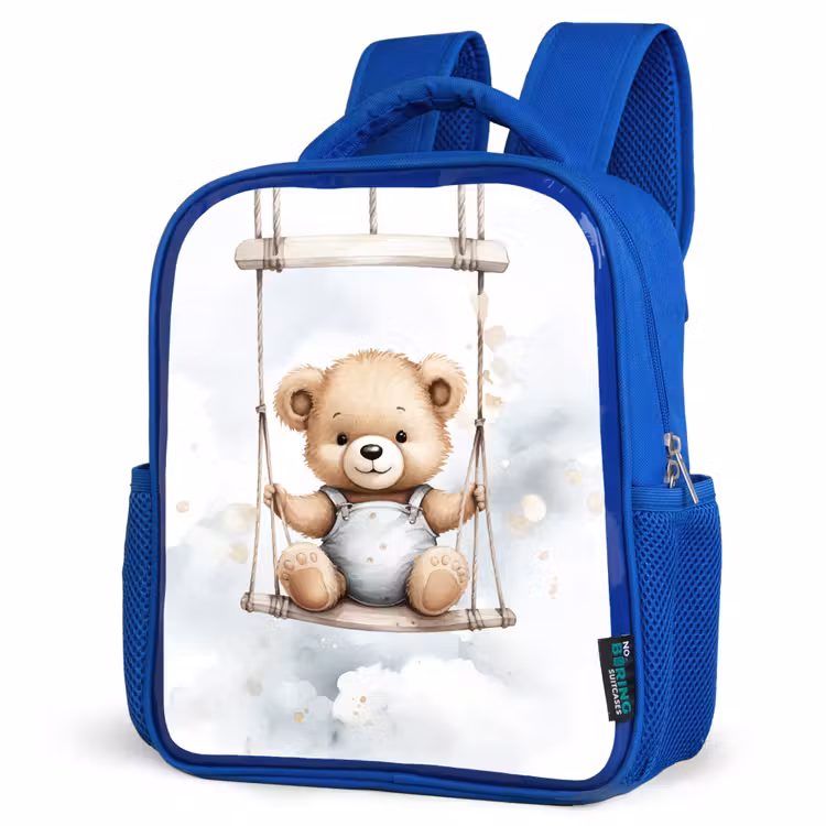 Kids backpack - Blue - Bear - Baby - Animal - Children — 3