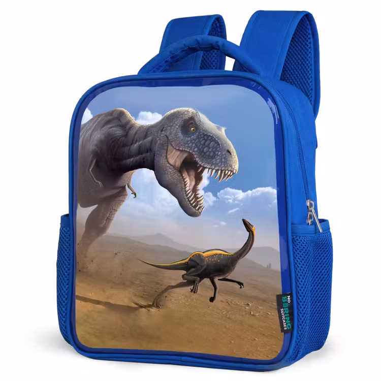 Kids backpack - Blue - Dino - Wildlife - Drawing - Kids - Boys — 3