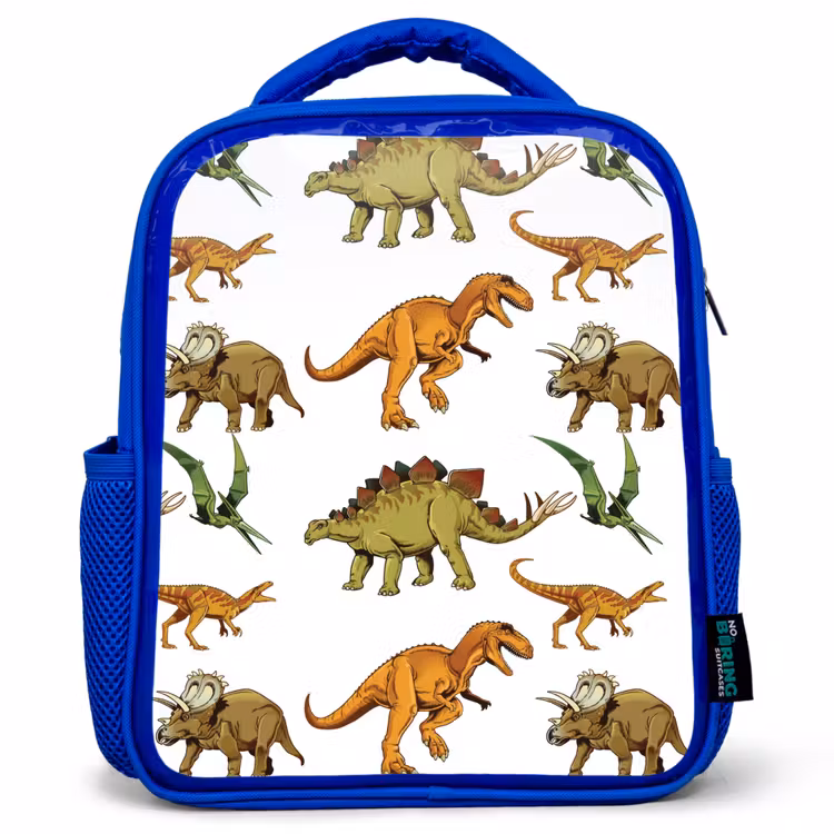 Kids backpack - Blue - Dinosaur - Drawing - Kids - Kids - Kids. — 1